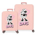 Trolley Disney Abs Luggage Set 2/ 55-70Cm.4W.Minnie Heart Nude Rosa