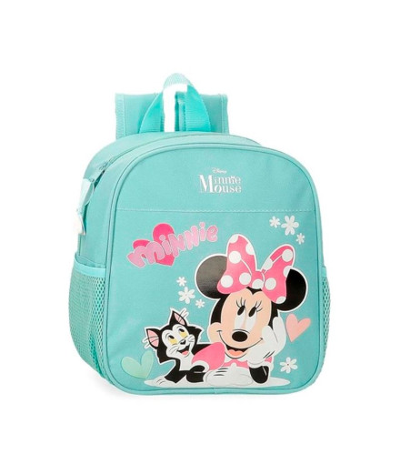 Mochila Disney Backpack 25 Cm. Minnie & Figaro Azul