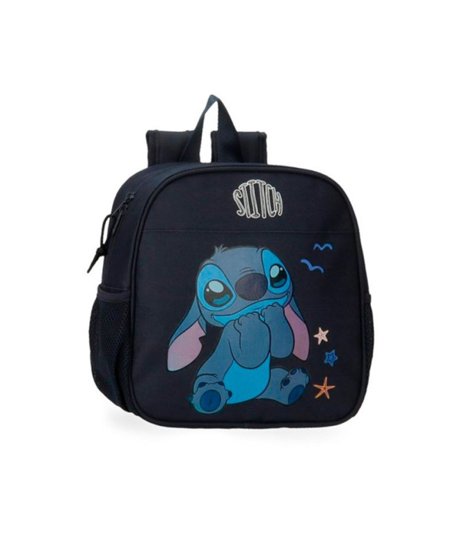 Mochila Disney Backpack 25 Cm.Stitch Excited Negro