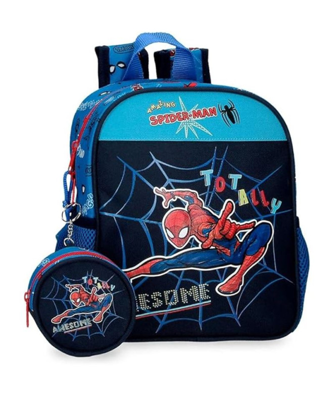 Mochila Marvel 25Cm. Spiderman Totally Awesome...