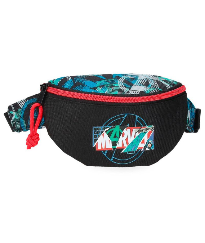 Riñonera Marvel Shield Negro