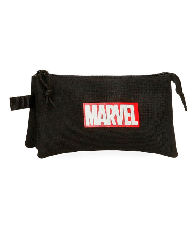 Neceser Marvel 3C.Marvel Red Logo Negro
