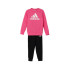 Conjunto adidas Little Essentials Logo Jogger Set Fleece Infantil Rosa
