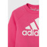 Conjunto adidas Little Essentials Logo Jogger Set Fleece Infantil Rosa