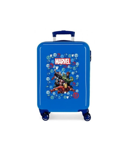 Trolley Marvel Abs 55Cm. Avengers Team Azul