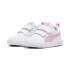 Zapatillas  Puma Courtflex V3 V Infantil Blanco Rosa