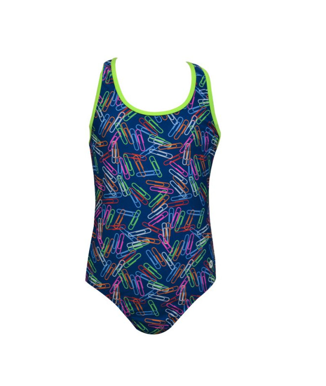 Bañador de Natación Ras Clips Classic Back Niña...