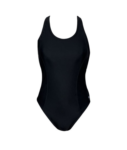 Bañador Ras Solid Classic Back Mujer Negro
