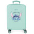 Trolley Disney Abs 55Cm. 4R. Stitch Cuddle Me Happy Turquesa