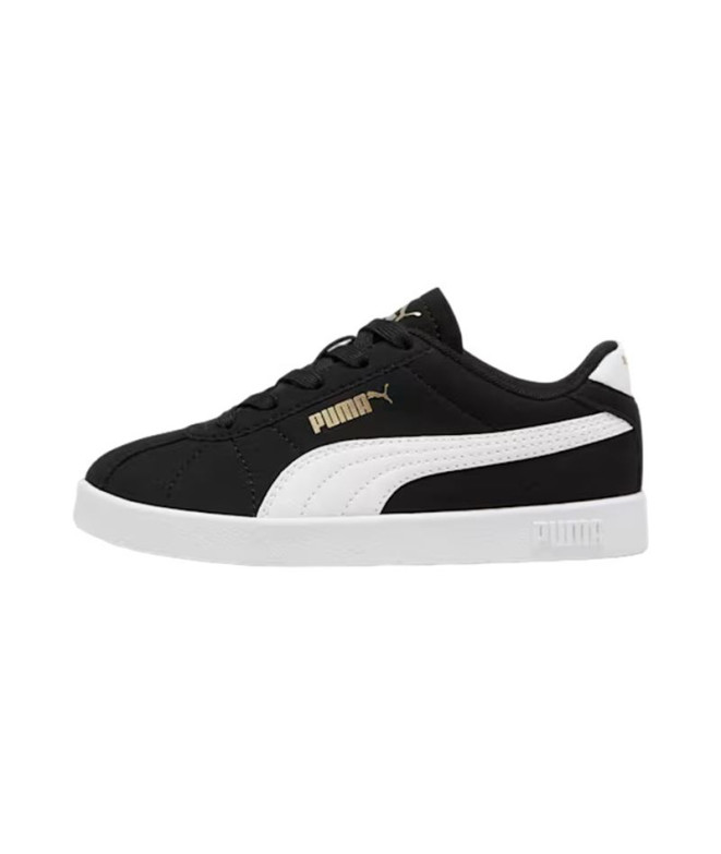 Zapatillas Puma Club II Ps Infantil Negro/Oro