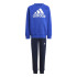 Conjunto adidas Little Essentials Logo Jogger Set Fleece Infantil Azul