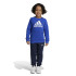Conjunto adidas Little Essentials Logo Jogger Set Fleece Infantil Azul