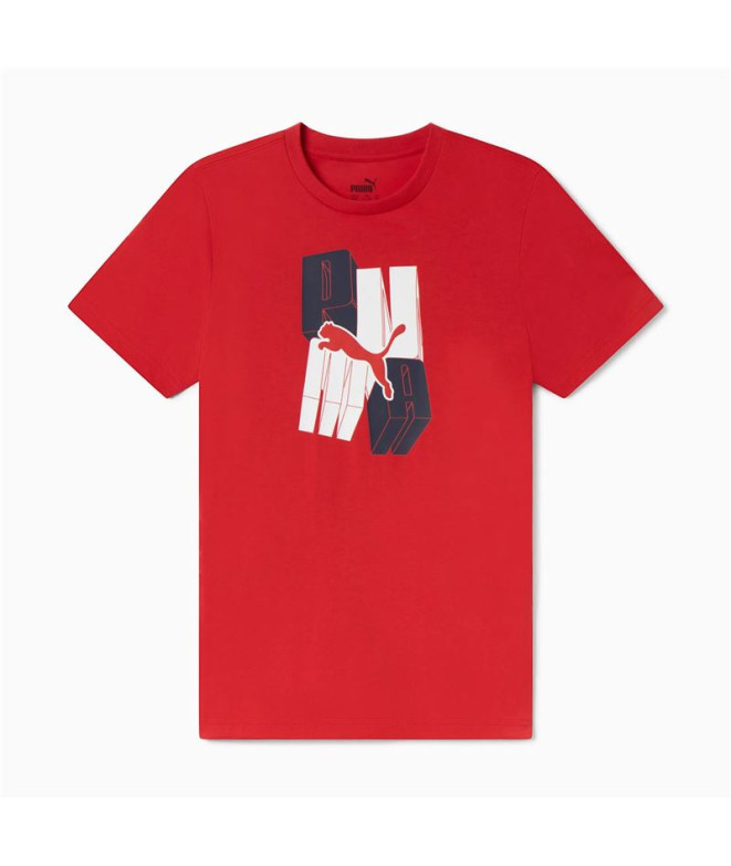 Camiseta Casual Puma Essentials+ Graphic Niño