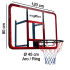 Set Tablero Basket Hook 120X80 Cm Con Soporte Enebe