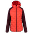 Chaqueta de Montaña Joluvi Hibrida Rik Coral Neon Granate Mujer
