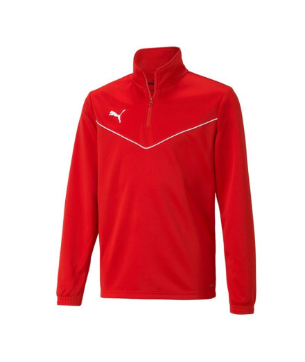 Sudadera Puma 1/4 Team Rise Infantil Rojo
