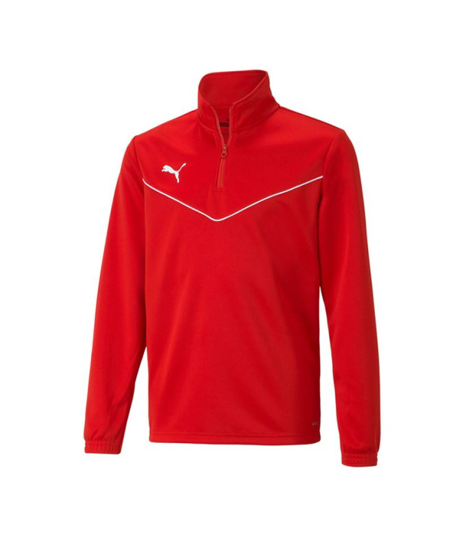 Sudadera Puma 1/4 Team Rise Infantil Rojo