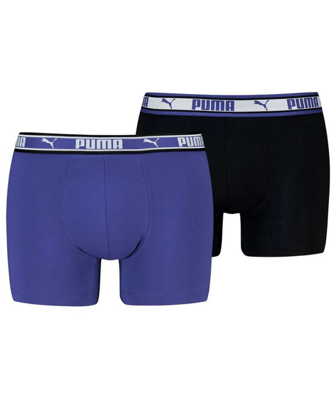 Calzoncillos Puma Dual Logo Hombre Purpura...