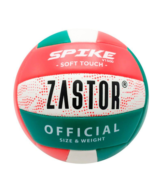 Balón Voleibol Spike 5V1500 Rojo/Verde Enebe
