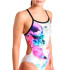Bañador de Natación Arena Airbrush Mujer Negro/Blanco