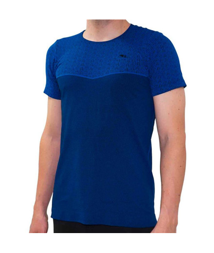 Camiseta de Running Hanker Dung Manga Corta Azul