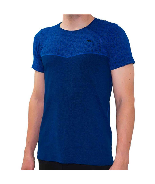 Camiseta de Running Hanker Dung Manga Corta Azul