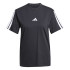 Camiseta adidas 3 Bandas Sj Mujer Negro/Blanco