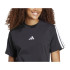 Camiseta adidas 3 Bandas Sj Mujer Negro/Blanco