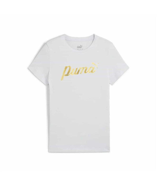 Camiseta de Casual Puma Ess+ Script Metallic G...