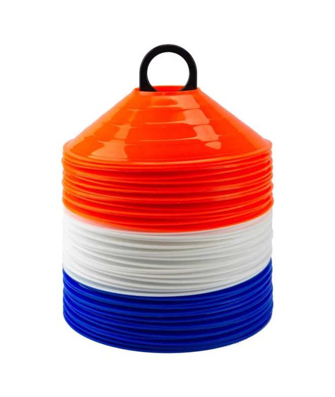 Set 60 Conos Zastor Ag-605 Blanco/Azul/Naranja