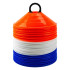 Set 60 Conos Zastor Ag-605 Blanco/Azul/Naranja