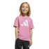 Camiseta adidas Essentials Big Logo Infantil Rosa/Blanco