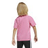 Camiseta adidas Essentials Big Logo Infantil Rosa/Blanco
