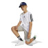 Camiseta adidas 3 Bandas Infantil Blanco/Negro