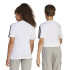Camiseta adidas 3 Bandas Infantil Blanco/Negro