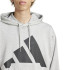 Sudadera adidas Big Logo French Terry Hd Hombre Gris/Negro