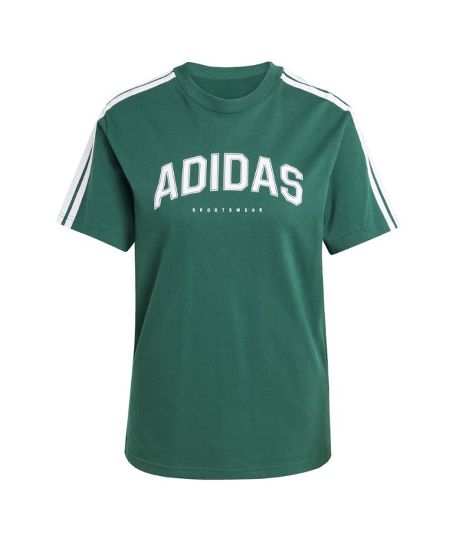 Camiseta adidas Softs Mujer Verde Oscuro