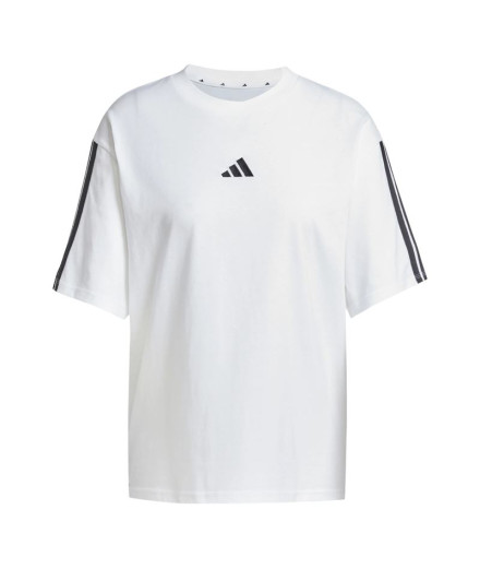 Camiseta adidas 3 Bandas Bf Mujer Blanco/Negro