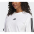 Camiseta adidas 3 Bandas Bf Mujer Blanco/Negro
