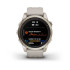 Reloj Garmin Fenix 7S Sapphire Solar Dorado Correa Beige