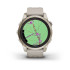 Reloj Garmin Fenix 7S Sapphire Solar Dorado Correa Beige