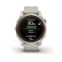 Reloj Garmin Fenix 7S Sapphire Solar Dorado Correa Beige