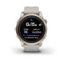 Reloj Garmin Fenix 7S Sapphire Solar Dorado Correa Beige
