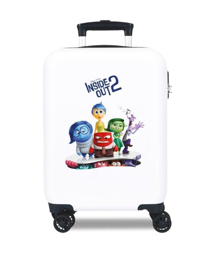 Trolley Disney Abs Suitcase 50 Cm.4R Inside Out 2 Blanco