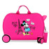 Maleta Infantil Disney Abs Rolling 4W. 45Cm.Minnie Around The World Rosa