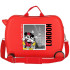 Maleta Infantil Disney Abs Rolling 4W.(2 Multid.) Mickey Y Minnie London Rojo
