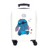 Trolley Disney Abs Suitcase 50 Cm.4R Stitch Exited Blanco