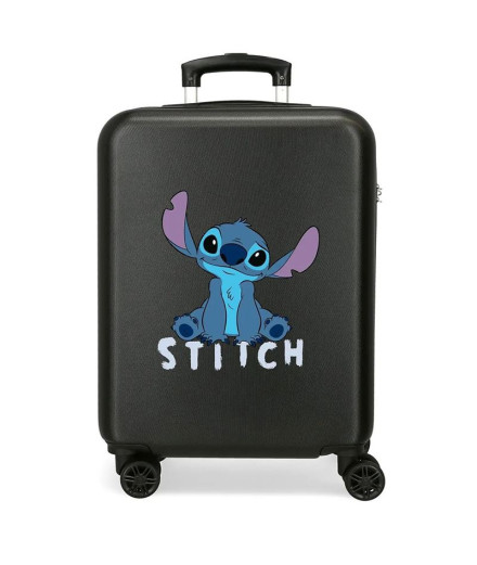 Trolley Disney Abs Suitcase 55Cm.4R. Stitch Cute Negro