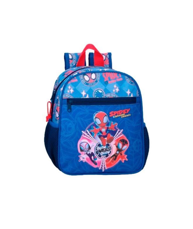 Mochila Marvel Adap. 25Cm. Spidey Power Of 3 Azul