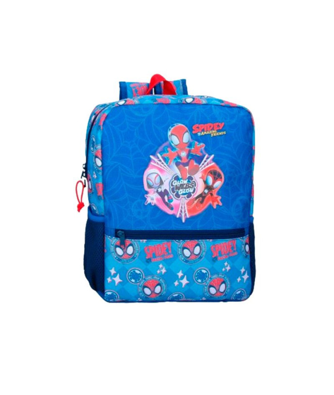Mochila Marvel Adap. 33Cm. Spidey Power Of 3 Azul
